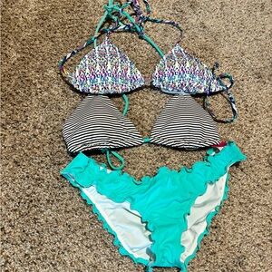 Victorias Secret Ruffle Cheeky Bikini